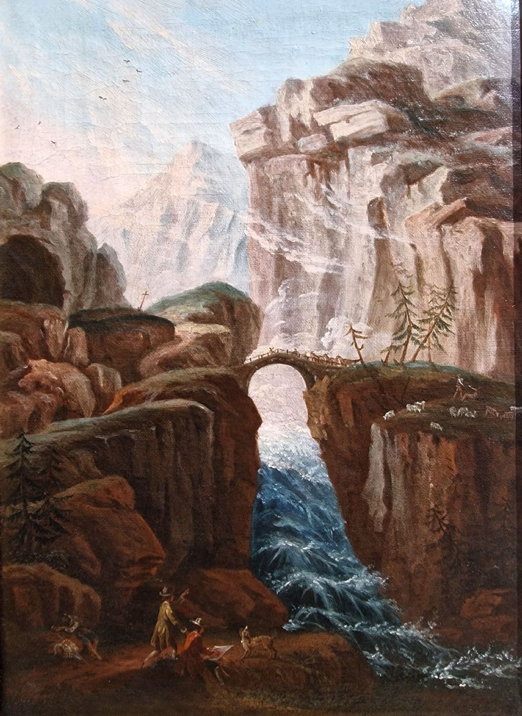 Angelo Cignaroli (Turin 1767 - 1841-42), Vue du Pont du Diable